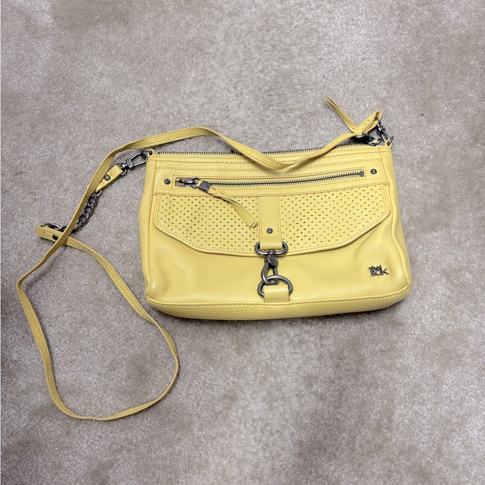 The Sak Yellow Leather Shoulder Bag